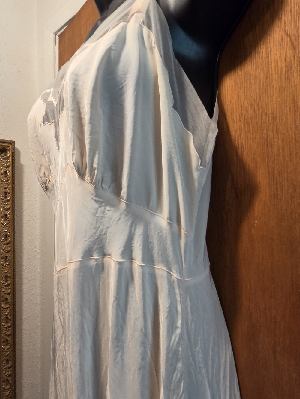 French Couture Seamprufe Light Pink Slip Dress Classic Chemise Sz35/M - Picture 5 of 12